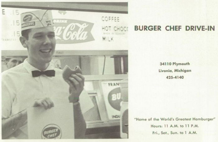 Burger Chef - Linvonia 1964 Plymouth Rd